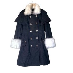 🌵Vintage St. Sereno Black/White Fur Pennylane Coat